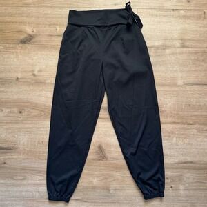 Five Dancewear Black High Waisted Tie Waist‎ Jogger Pants XS Dance Pants